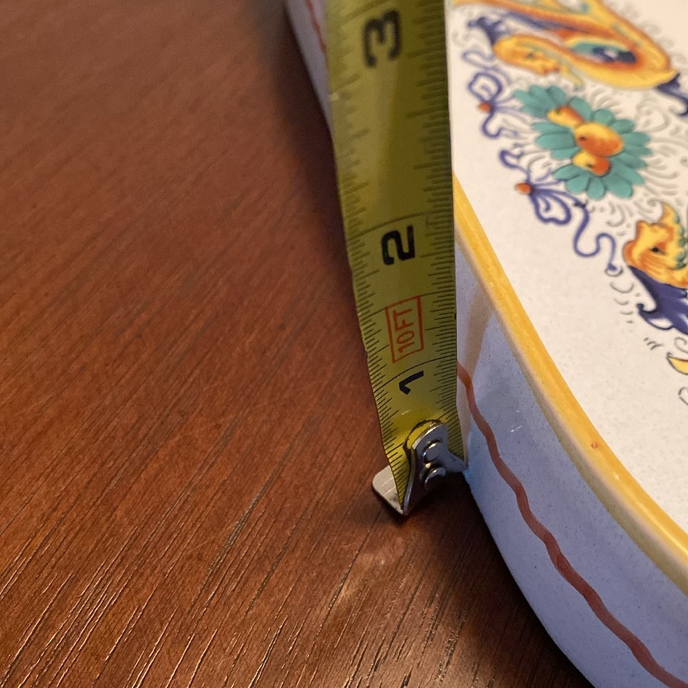 Set of Two Handcrafted Ceramic Deruta Trays from Italy. - Picture 7 of 8